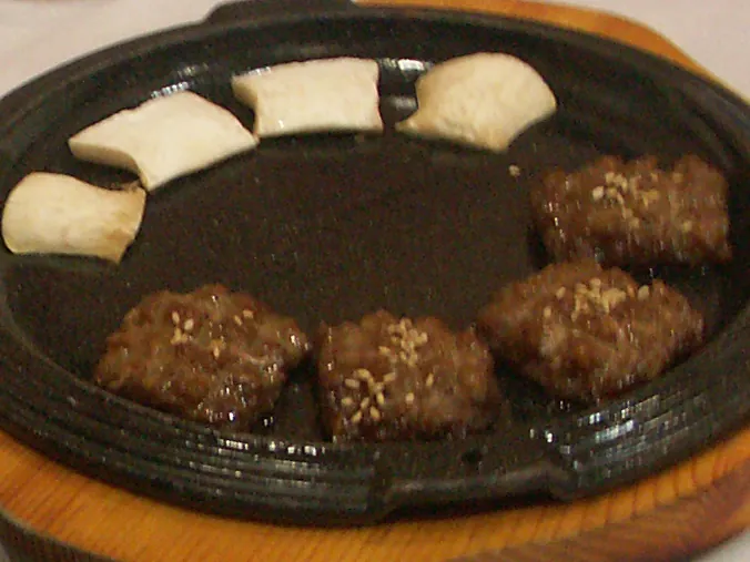 떡갈비 음식 예시 사진