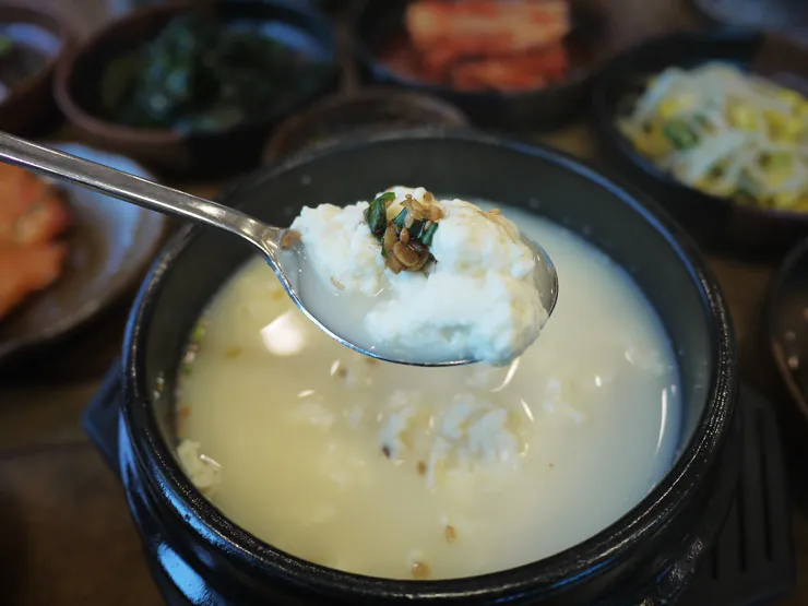 초당 순두부 음식 예시 사진