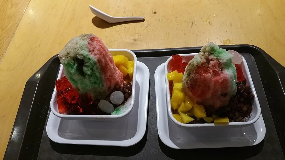 아이스카창 음식 예시 사진