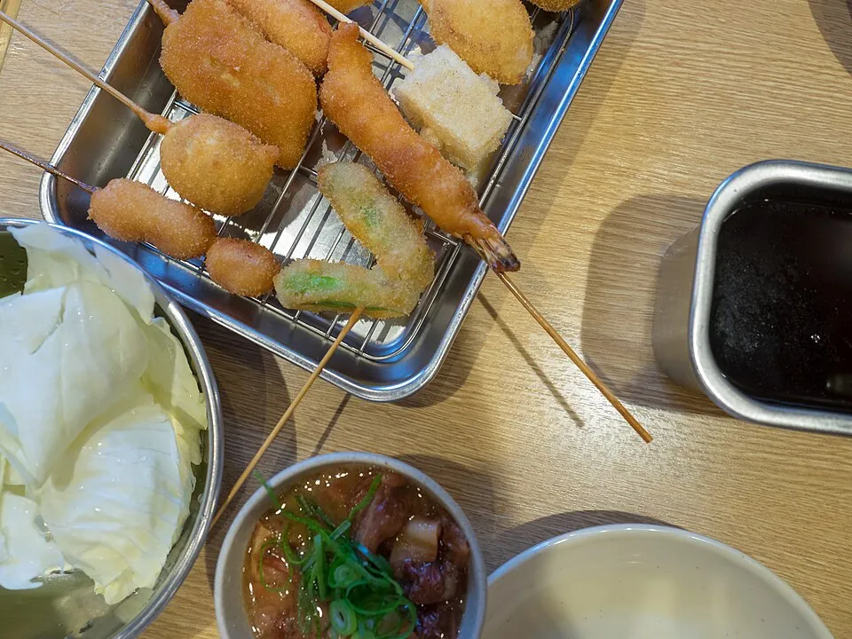 쿠시카쓰 음식 예시 사진