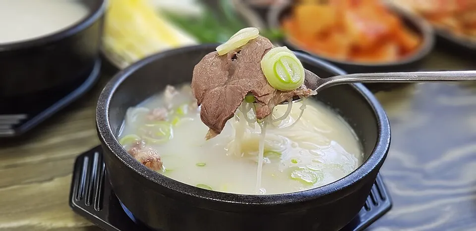 설렁탕 음식 예시 사진